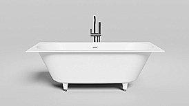 Ванна Salini Ornella Axis Kit S-Stone 180х80 103521M белая матовая купить в интернет-магазине Sanbest