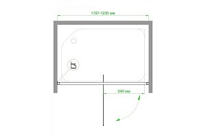 Душевая дверь Royal Bath RB HV-C-CH 120 купить в интернет-магазине Sanbest