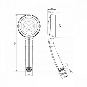 Душевая лейка Iddis SpaHome SPA1F00i18 купить в интернет-магазине сантехники Sanbest