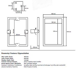 Откидное зеркало Bemeta HELP program 301401031 40 в ванную от интернет-магазине сантехники Sanbest