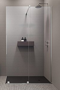 Душевое ограждение Radaway Furo Walk-in 130 10106688-01-01 стекло прозрачное/профиль хром купить в интернет-магазине Sanbest