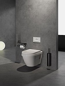 Туалетный ершик в комплекте WONZON & WOGHAND, Черный матовый (WW-V4601-MB) купить в интернет-магазине сантехники Sanbest