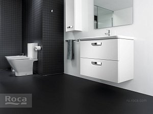 Тумба с раковиной Roca The Gap Original ZRU9302732 80 белый для ванной в интернет-магазине Sanbest