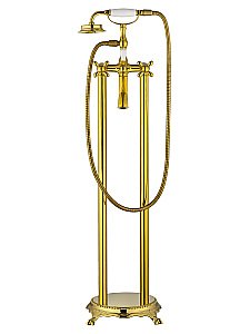 Смеситель для ванны напольного монтажа WONZON & WOGHAND RETRO, Глянцевое золото (WW-88649020-PG) купить в интернет-магазине сантехники Sanbest