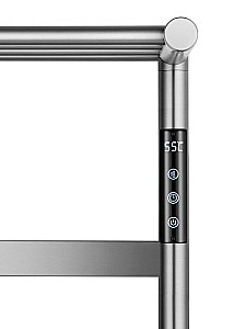 Полотенцесушитель электрический с полкой WONZON & WOGHAND ESSEN, Брашированный никель (WW-A402-BR) купить в интернет-магазине сантехники Sanbest