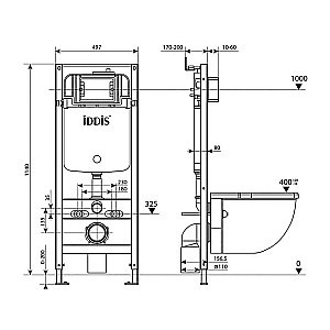 Инсталляция для унитаза Iddis Optima Home OPH00MBi32K купить в интернет-магазине сантехники Sanbest