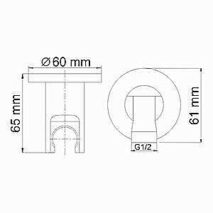 Подключение для шланга WasserKRAFT A099 купить в интернет-магазине сантехники Sanbest