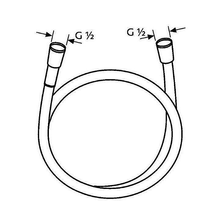 Душевой шланг Kludi Logo 610550500 купить в интернет-магазине сантехники Sanbest