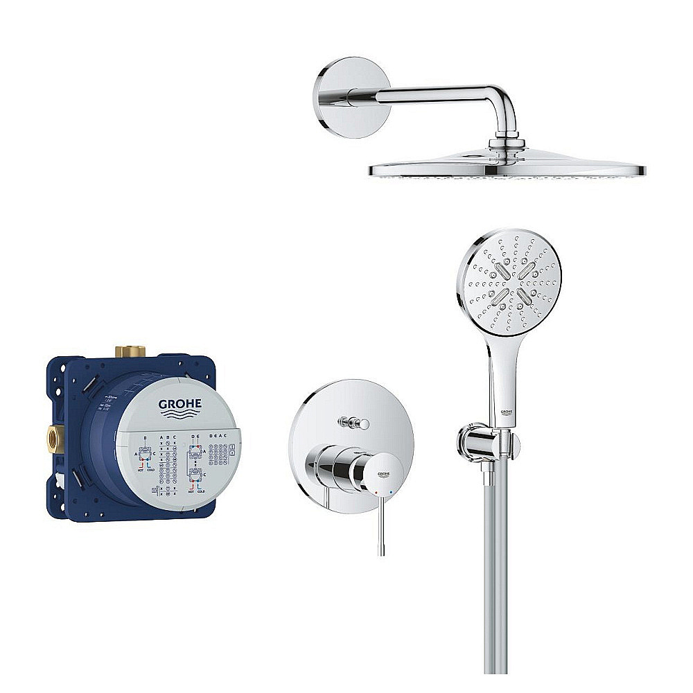 Душевая система Grohe Essence 25287000 хром купить в интернет-магазине сантехники Sanbest