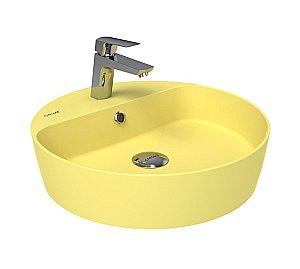 Накладная раковина CREAVIT Loop 45 LP146-00LC00E-0000 лимон матовый купить в интернет-магазине Sanbest