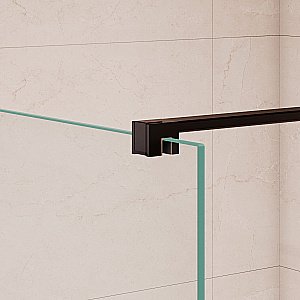 Душевая перегородка RGW Walk In WA-210B 100 351021010-14 стекло прозрачное/профиль черный купить в интернет-магазине Sanbest