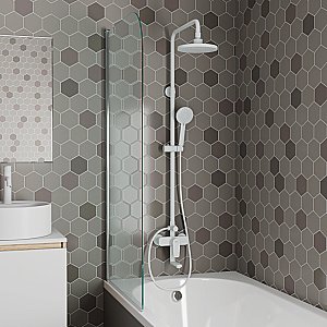 Душевая система D&K Bayern.Furth DA1523708B18 белая матовая купить в интернет-магазине сантехники Sanbest