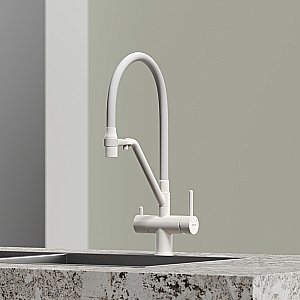 Смеситель для кухни Sancos Dora SC4003MW белый матовый купить в интернет-магазине сантехники Sanbest