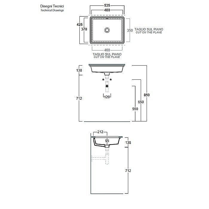 Раковина Simas Lavabi D'Arredo S59 купить в интернет-магазине Sanbest