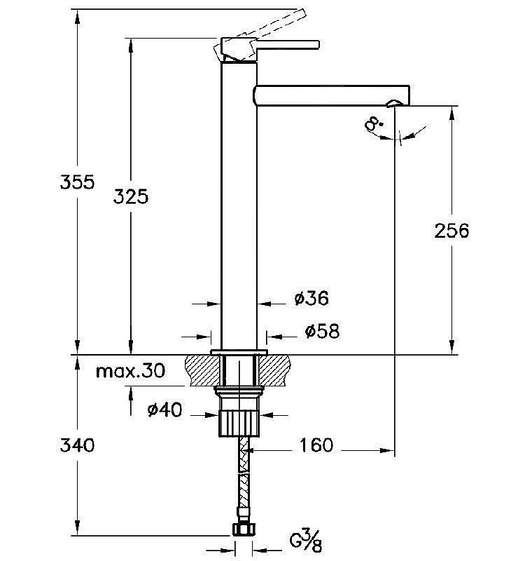 Смеситель для раковины Vitra ORIGIN A42558 купить в интернет-магазине сантехники Sanbest