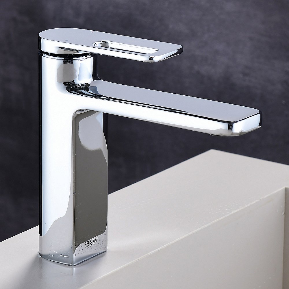 Смеситель для раковины Black&white Gravity GF-7103-С хром купить в интернет-магазине сантехники Sanbest