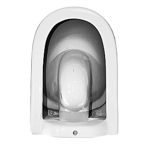 Унитаз подвесной Azario UNO с инсталляцией Loranto, безободковый, с сиденьем микролифт, белый купить в интернет-магазине Sanbest