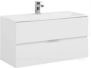 Тумба с раковиной Aquanet Алвита 235341 100 белый для ванной в интернет-магазине Sanbest