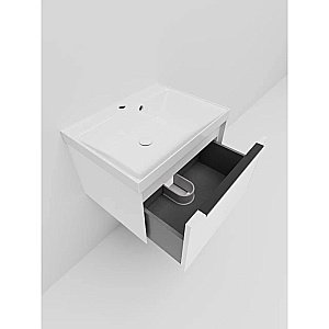 Тумба с раковиной La Fenice Simpla 60 FNC-01-SIM-B-60 белая матовая для ванной в интернет-магазине Sanbest