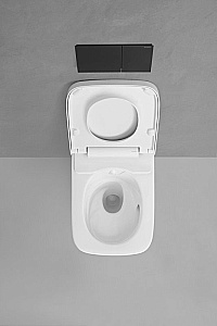 Умный унитаз подвесной Geberit AquaClean Sela Square 146.250.01.1 белый, с крышкой микролифт, безободковый купить в интернет-магазине Sanbest