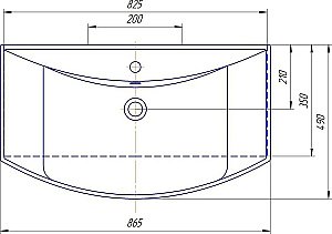 Умывальник AQWELLA Стиль 85 купить в интернет-магазине Sanbest