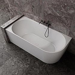 Ванна Abber Stein 170x80 AS9651 L белая матовая левая купить в интернет-магазине сантехники Sanbest