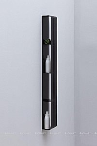 Полка Aquanet Магнум H 15х130 326458 черная матовая купить в интернет-магазине сантехники Sanbest