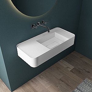 Смеситель для раковины Vincea Groove VBFW-4G1GM вороненая сталь купить в интернет-магазине сантехники Sanbest