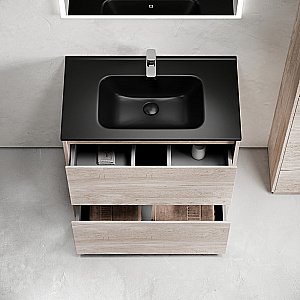 Тумба с раковиной Sancos Libra Floor 90 LB90FEG дуб галифакс натуральный для ванной в интернет-магазине Sanbest