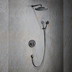 Душевая система Black&White UNIVERSE U7566GM оружейная сталь купить в интернет-магазине сантехники Sanbest