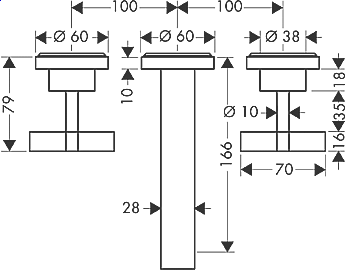 Смеситель для раковины Axor Citterio 39313000 купить в интернет-магазине сантехники Sanbest