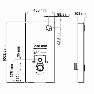 Инсталляция для унитаза WasserKraft Naab 86TLT.040.PE.WH купить в интернет-магазине сантехники Sanbest