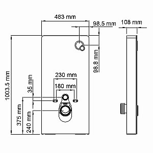 Инсталляция для унитаза WasserKraft Naab 86TLT.040.PE.WH купить в интернет-магазине сантехники Sanbest
