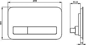 Кнопка для инсталляции Villeroy&Boch ViConnect 922400RE белая купить в интернет-магазине сантехники Sanbest