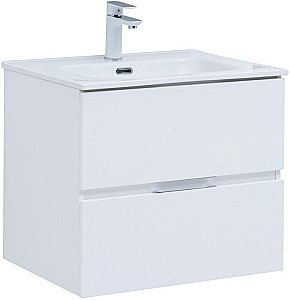 Тумба с раковиной Aquanet Алвита New 277510 60 белый матовый для ванной в интернет-магазине Sanbest