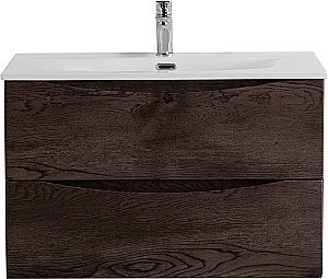 Тумба с раковиной BelBagno MARINO-CER-N-900-2C-SO-RNG-P Rovere Nature Grigio для ванной в интернет-магазине Sanbest