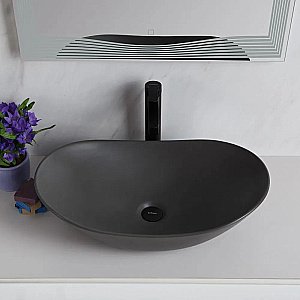 Раковина накладная BelBagno 60,5 BB1404-H311 серая матовая купить в интернет-магазине Sanbest