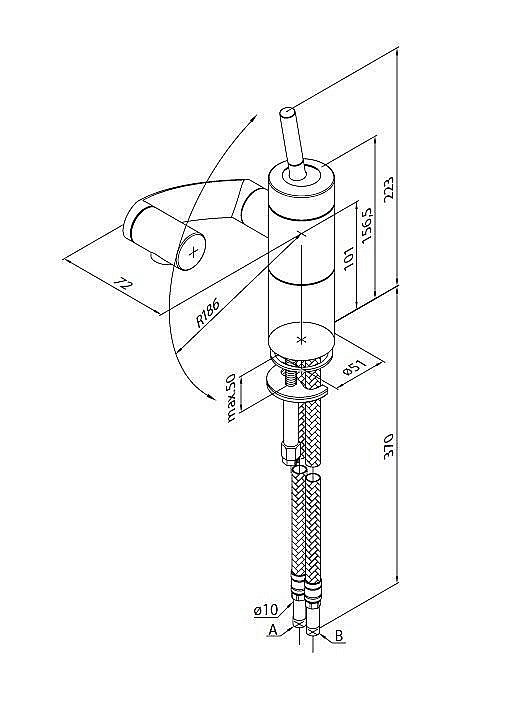 Смеситель для раковины Damixa Arc 290217464 купить в интернет-магазине сантехники Sanbest