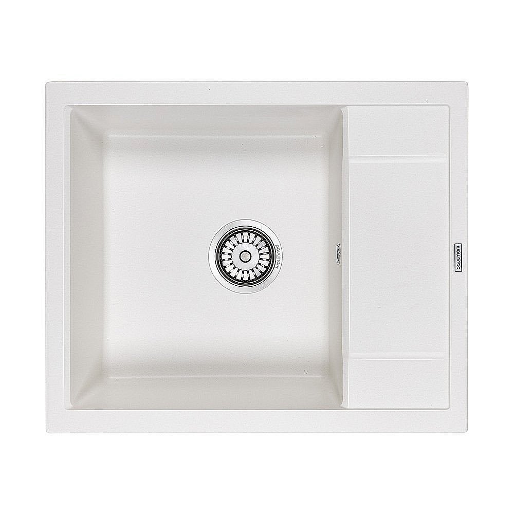 Мойка кухонная Paulmark Optimum PM216050-WH белый купить в интернет-магазине сантехники Sanbest