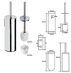 Ёршик подвесной/наполный Bemeta Omega 102313066 купить в интернет-магазине сантехники Sanbest