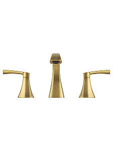 Смеситель для раковины на 3 отверстия WONZON & WOGHAND FLEX WW-88083095-BG золото брашированное купить в интернет-магазине сантехники Sanbest