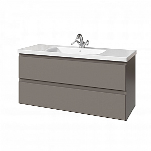 Тумба с раковиной Caprigo Forte 120 два ящика, цвет на выбор для ванной в интернет-магазине Sanbest
