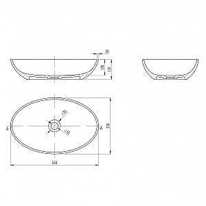 Раковина Abber Stein AS2635 белая матовая купить в интернет-магазине Sanbest