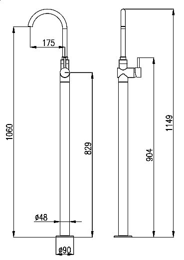 Смеситель для раковины Rav-Slezak SEINA SE925.5 хром купить в интернет-магазине сантехники Sanbest