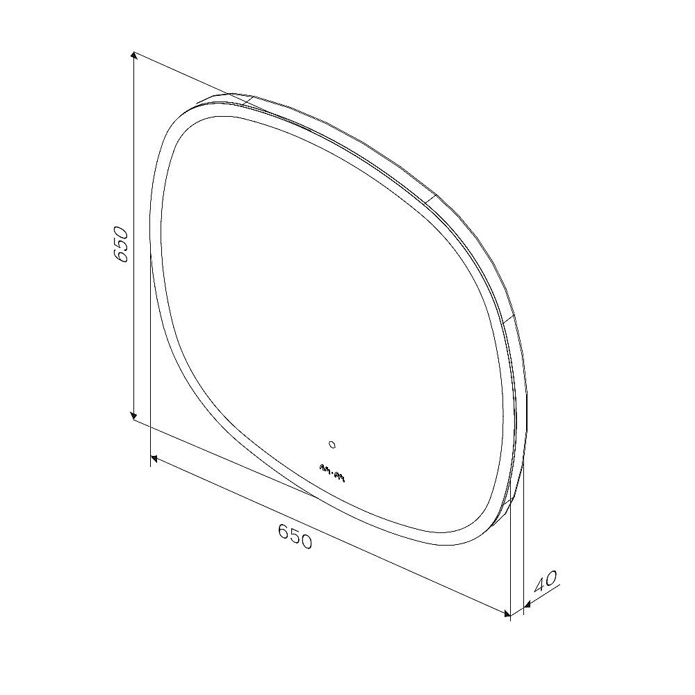 Зеркало с Led подсветкой AM.PM Func M8FMOX0651WGS 65 в ванную от интернет-магазине сантехники Sanbest