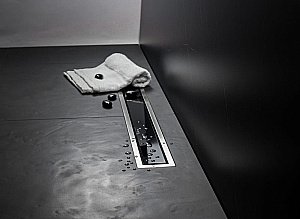 Душевой трап PESTAN Confluo Premium Glass Line 750 черное стекло/матовый хром купить в интернет-магазине Sanbest