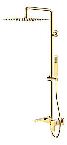 Душевая система Boheme Qubic 478-G золото купить в интернет-магазине сантехники Sanbest