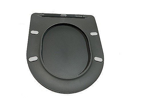 Унитаз подвесной CeramaLux B2330-2MDH серый матовый, безободковый, с крышкой микролифт купить в интернет-магазине Sanbest