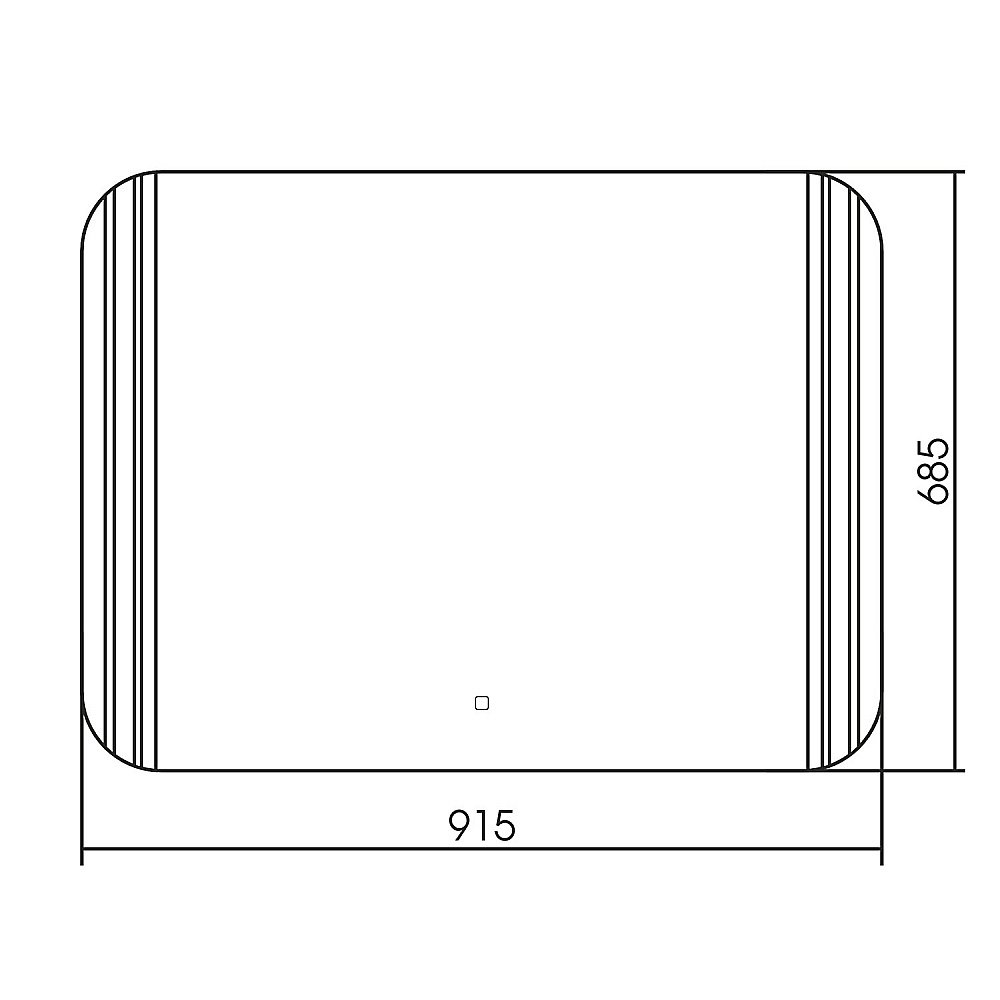 Зеркало ABBER See AG6101S 91x68 в ванную от интернет-магазине сантехники Sanbest