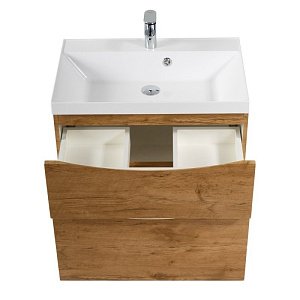 Тумба с раковиной BelBagno MARINO H60-2C-SO-RN-P 70 Rovere Nature для ванной в интернет-магазине Sanbest